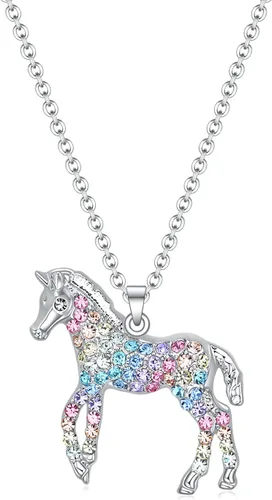 Collar de caballo, lobo, jirafa, dinosaurio, regalos, collar de flamenco, elefante, perezoso, llama, sirena, joyería para mujeres