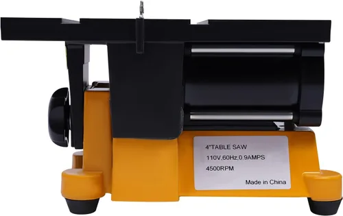 Miniatura 9 de Mini banco de sierra de mesa de 90 W 1/8 HP de 4 pulgadas, máquina de corte de piedra de vidrio y madera, mini herramienta de corte de sierra