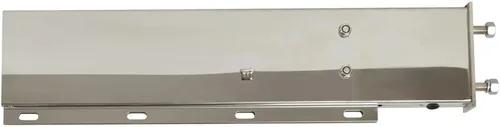 Miniatura 3 de Mytee Products Barra de Luz de Gancho de Tapa de Barro Cargada con Resorte de Acero Inoxidable de 30" con Recortes de Luz Redondos – Espaciado