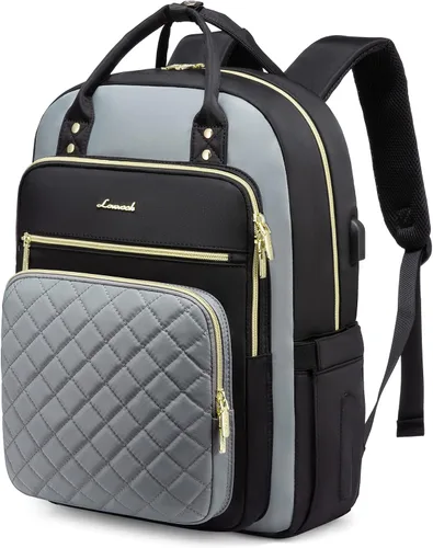 Miniatura 25 de LOVEVOOK Mochila para computadora portátil para mujer, mochila para trabajo de viaje, bolsa de computadora para enfermera, profesora, bolsa
