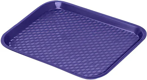 Miniatura 7 de G.E.T. FT-14-BK Bandeja para cafetería/comida rápida, sin BPA, 14 x 10.75 pulgadas, color negro (juego de 12)