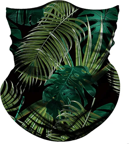 Obacle Máscara Facial Sin Costuras Rave Bandana Hombres Mujeres para Protección contra Polvo Sol Viento Plátano hoja verde