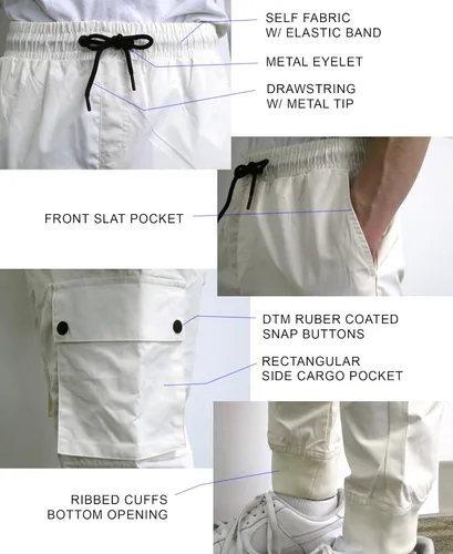 Miniatura 4 de Southpole Men's Basic Active Cargo Jogger Pants, Fleece & Tech Woven Nylon