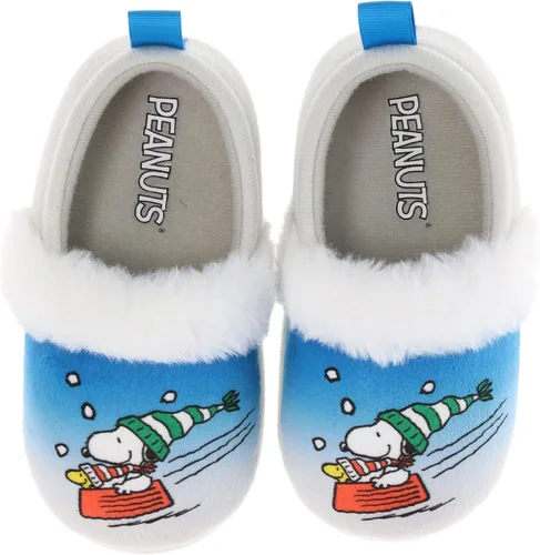 Miniatura 2 de Peanuts Pantuflas familiares, pantuflas navideñas Snoopy & Woodstock, tallas para adultos, jóvenes y niños pequeños