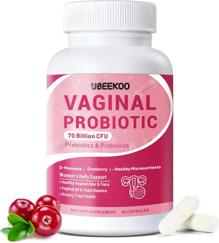 Probióticos vaginales para mujeres, 70 mil millones de UFC para la salud vaginal, equilibrio de pH, tracto urinario, digestivo con prebióticos,