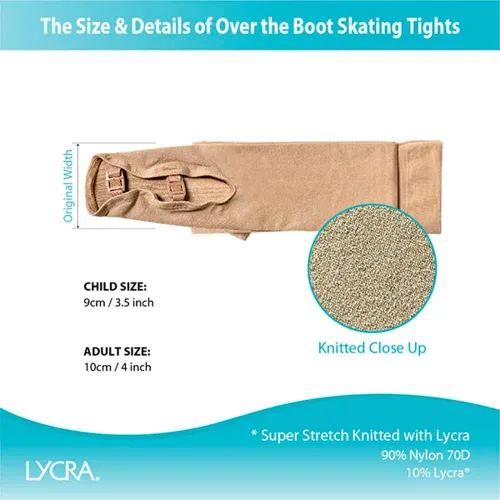 Miniatura 8 de Figure Skating Tan Over The Boot Tights TB8832