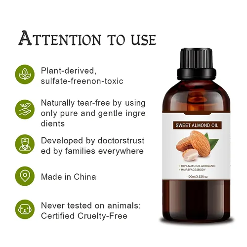 Miniatura 3 de Aceite de almendra de albaricoque para el crecimiento del cabello, semilla de albaricoque 100% puro, natural, orgánico premium, prensado en frío