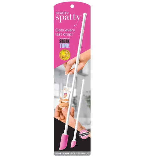 Spatty Daddy - Mini espátula (6 y 12 pulgadas), paquete de 2 unidades. Shark Tank Mom hecha para raspar la última gota de productos de belleza,