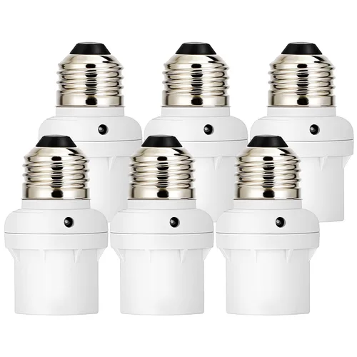 Miniatura 8 de DEWENWILS Enchufe Sensor de Luz, Enchufe Sensor de Atardecer a Amanecer E26 E27, Enchufe de Bombilla para Luminarias, Compatible con Bombillas Negro