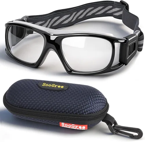 Miniatura 14 de SooGree Anteojos deportivos para hombres y mujeres, para baloncesto, fútbol, deportes, antiniebla, choque, colisión, gafas de uso