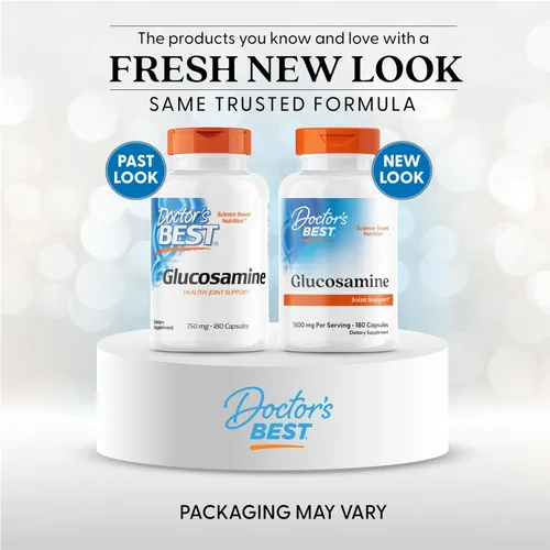 Miniatura 2 de Doctor's Best Suplemento de glucosamina para hombres y mujeres – Glucosamina 1500 mg por 2 cápsulas, apoyo para la salud de las articulaciones