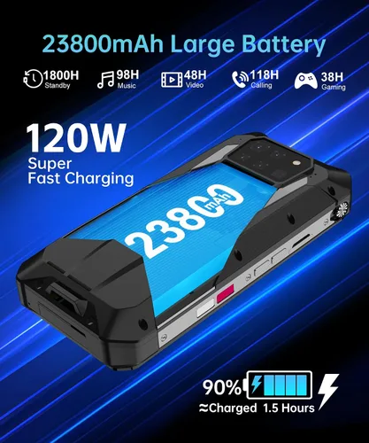 Miniatura 3 de 8849 Tank 3 Pro - Teléfono celular resistente desbloqueado, Android 14, resistente al agua, con proyector, 6.79 pulgadas, 23800 mAh, 5G, teléfonos
