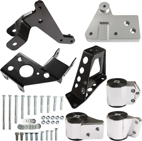 WFLNHB Reemplazo del soporte del motor del motor para 1992-1995 Honda Civic K20 K24 Motores Plata