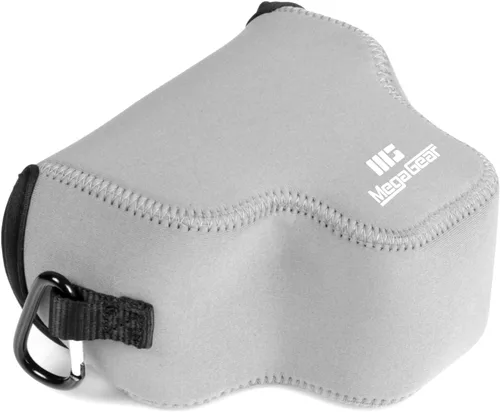 Miniatura 8 de Mega Gear - Funda de neopreno para cámara Canon EOS R100 (0.709-1.772 in), elegante y protectora para fotografía digital, color negro