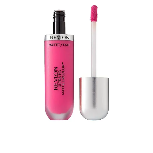 Miniatura 15 de Revlon Ultra HD Matte Lipcolor, lápiz labial líquido mate ligero aterciopelado en rosa, Devotion (600), 0.2 onzas