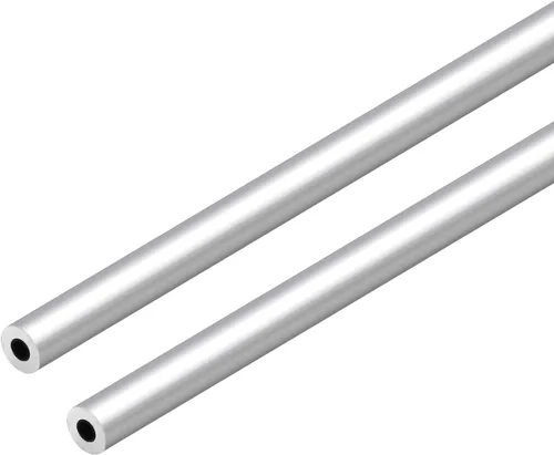 Tubo redondo de aluminio 6063, 0.315 in de diámetro exterior de 0.079 in de grosor de pared de 11.811 in de longitud, tubo recto de metal sin