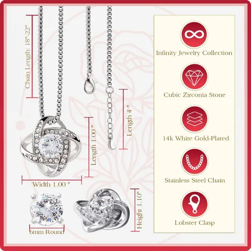Miniatura 4 de Larvincy Collar Para Mi Hija De Papá Con Mensaje Sincero Y Elegante Caja, Regalos Para Hija De Padre, Hermosa Joyería De Regalo Del Amor De Papá En