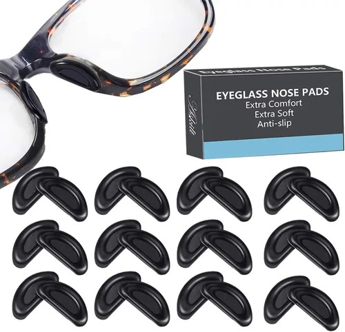 Almohadillas de nariz para gafas, almohadillas adhesivas antideslizantes para la nariz, cojín de silicona suave para lentes, anteojos, lentes de