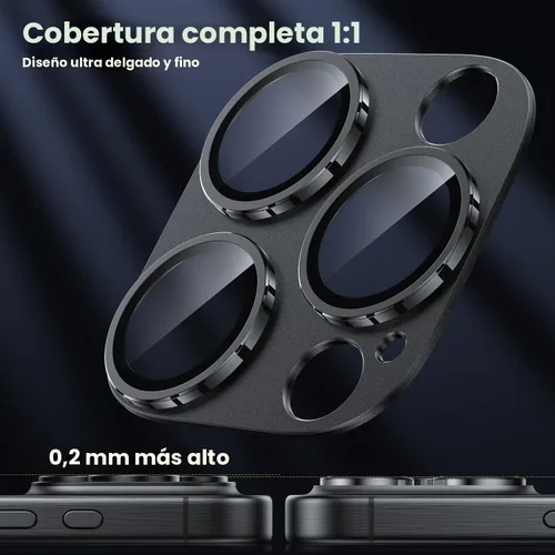 Miniatura 4 de WSKEN Protector de lente de cámara para iPhone 16 Pro/iPhone 16 Pro Max, [Grado Militar A Prueba de Roturas] [Fuerte Adsorción] Protector