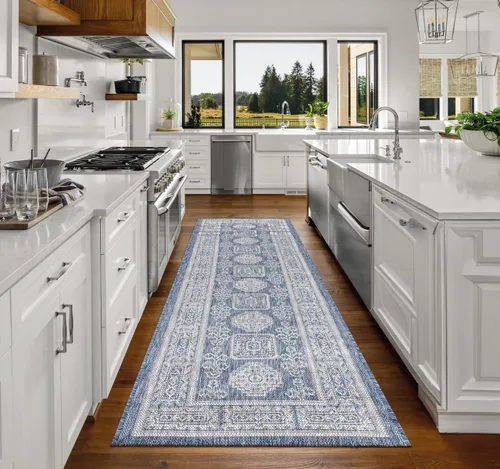 Miniatura 75 de Keen Home Design Alfombra de pasillo para exteriores, 26 x 119 pulgadas, lavable para interiores y exteriores, para patio, cocina, balcón, playa