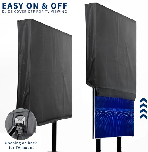 Miniatura 5 de VIVO Protector de pantalla plana para pantallas de 70 a 75 pulgadas, universal, al aire libre, resistente a la intemperie, resistente al agua