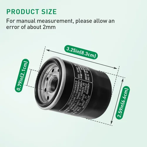 Miniatura 3 de Filtro de aceite para Yamaha Grizzly 660 YFM660 2002-2006/Yamaha Rhino 660 450 Kodiak 400 450 Bruin 350 R1 R6 R6S RX1 5GH-13440-30-00 5GH-13440-71
