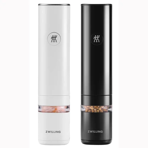 ZWILLING Enfinigy - Juego de molinillos eléctricos de sal y pimienta (2 piezas)