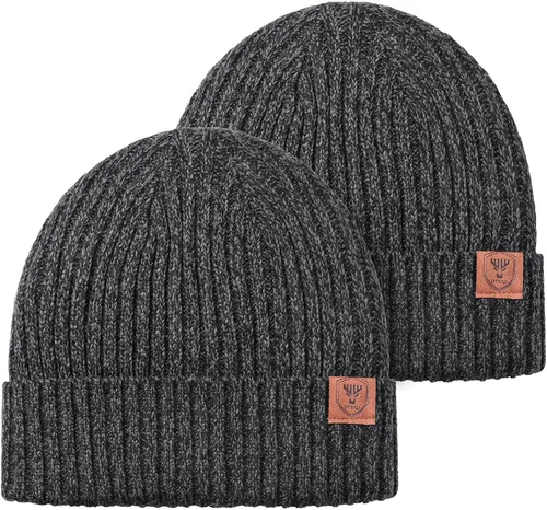 Miniatura 16 de OZERO Gorro de Punto de Invierno, Gorro Térmico Grueso de Forro Polar para Hombres y Mujeres