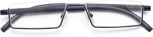 Miniatura 4 de Paquete de 4 lentes de lectura para hombres, con bloqueo de luz azul y estuche (Negro, Marrón, Azul, Gris, 1.5, multiplicador_x)