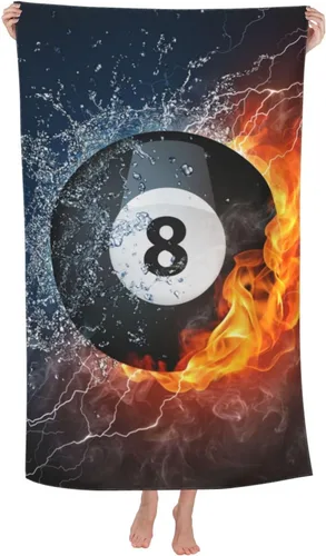 Miniatura 10 de VOOHDDY Toalla de playa deportiva con pelota de fútbol americano, grande, suave, absorbente, de secado rápido, toallas de baño de gran