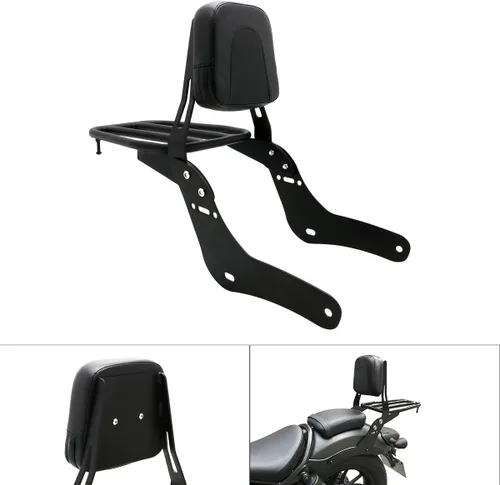 Miniatura 3 de Accesorios de motocicleta Pasajero Respaldo desmontable Sissy Bar con portaequipajes para Honda Rebel CMX1100 CM1100 CM 1100 CMX 1100 2021 2022 2023