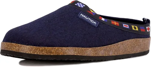 Nautica Pantuflas para hombre, sin espalda, de piel sintética, cálidas, sin cordones, para interiores y exteriores, color SomersbyBriggs
