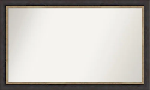 Miniatura 286 de Amanti Art Espejo personalizado, espejo de baño negro Astor, espejo de pared o espejo de tocador de baño sobre el fregadero (25 x 25 pulgadas)