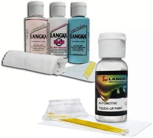 Miniatura 4 de Langka Eliminador de manchas de 2 onzas y pintura de retoque de 1 onza compatible con Toyota 040, O4O, Super White II.