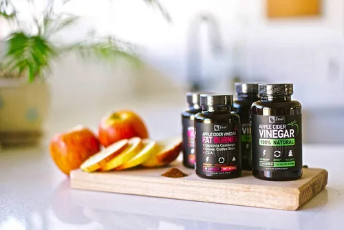 Miniatura 4 de Zeal Naturals Cápsulas naturales de vinagre de sidra de manzana cruda (1560 mg 120 cápsulas) píldoras de vinagre de sidra de manzana con pimienta