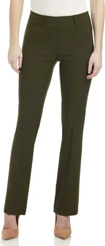 Miniatura 2 de Rekucci - Pantalones elásticos para mujer, de ajuste cómodo y levemente acampanados