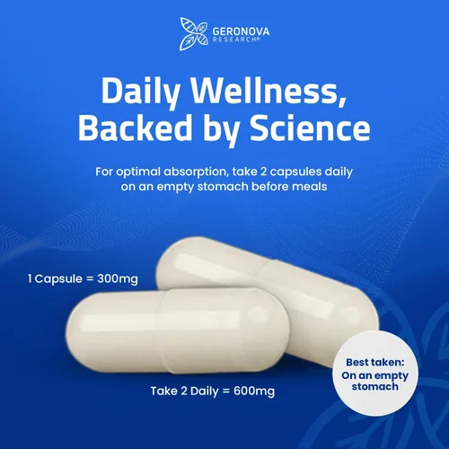 Miniatura 8 de Geronova Research Ácido R-lipoico Bio-Mejorado, dosis de 600 mg - Suministro de 2 meses - Ácido alfa lipoico R estabilizado con absorción mejorada