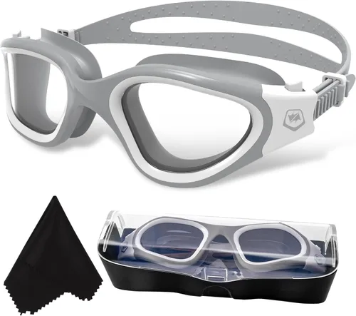 Miniatura 13 de WIN.MAX - Goggles de natación polarizados, antivaho, antirrayos ultravioleta, sin filtraciones y con visión clara para hombres, mujeres, adultos