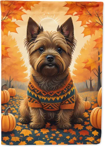 Miniatura 82 de Caroline's Treasures DAC1001GF Affenpinscher - Bandera decorativa para jardín de otoño, decoración para patio exterior, patio, parterres