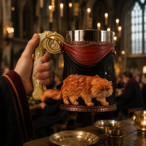 Miniatura 3 de Nemesis Now Taza coleccionable de Harry Potter, jarra de cerveza de resina pintada a mano con inserto extraíble, mercancía de Harry Potter (6.1 in)