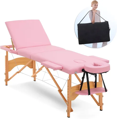 Miniatura 19 de Mesa de masaje, cama de masaje, 2 camas plegables y portátiles para extensiones de pestañas, mesa de tatuaje de belleza, ajustable, color negro