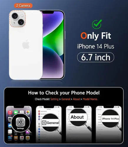 Miniatura 494 de FNTCASE Funda para iPhone 13 Pro-Max: Fundas magnéticas transparentes compatibles con Magsafe Slim anti amarillamiento protección contra caídas