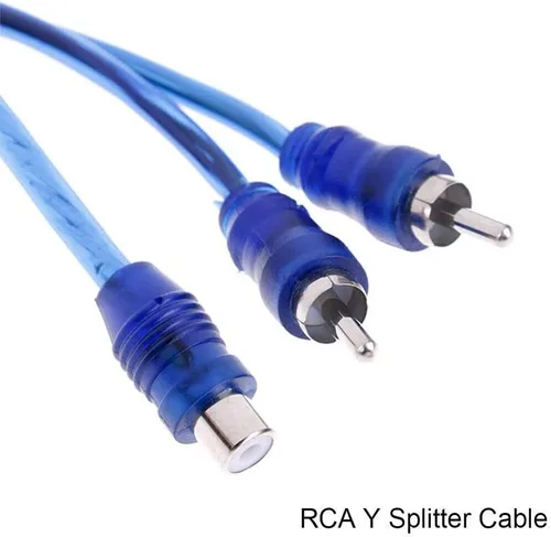 Miniatura 6 de Juego de 4 adaptadores de cable de audio divisor RCA Y 1 hembra a 2 conectores macho