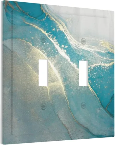 Miniatura 47 de Cubiertas Decorativas para Placas de Interruptor Abstracto Moderno de Mediados de Siglo Arco Boho Sol Dorado Hoja 1 Gang Placa de Pared Cubierta