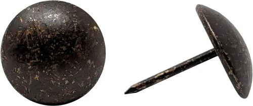 Miniatura 5 de Tachuelas de tapicería de alta calidad, ribete decorativo de cabeza de clavo para muebles, 5/8 pulgadas de diámetro, 100 clavos (perla negra)