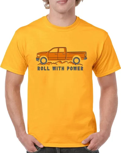 Miniatura 156 de Tee Hunt Camisetas gráficas y camisetas sin mangas para hombre Roll with Power Pickup Truck