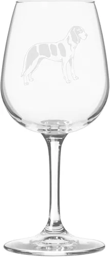 Miniatura 42 de Copa de vino de 12.75 onzas con diseño de perro grabado