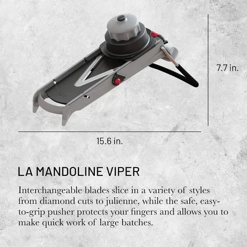 Miniatura 2 de de Buyer LA MANDOLINE VIPER - Herramienta de corte de dados de acero inoxidable - Ideal para cortar frutas y verduras en diferentes grosores