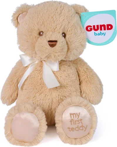 Miniatura 8 de GUND Baby My First Teddy Bear - Peluche de animal ultra suave para bebés y recién nacidos, color bronceado, 10 pulgadas