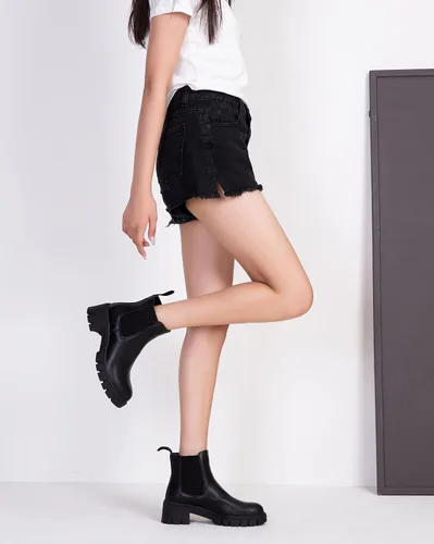 Miniatura 7 de Vepose Botines con suela de lengüeta 936 para mujer, plataforma Chelseatacón grueso con cordones